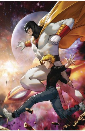 Space Ghost/Jonny Quest: Space Quest 2R published by Dynamite with cover art by Derrick Chew