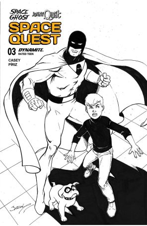 Space Ghost/Jonny Quest: Space Quest 3J published by Dynamite with cover art by Mark Bagley