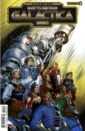 Steampunk Battlestar Galactica: 1880 2 published by Dynamite with cover art by Ardian Syaf