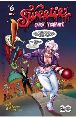 Sweetie Candy Vigilante (Vol. 2) 6B published by Dynamite with cover art by Bob Burden
