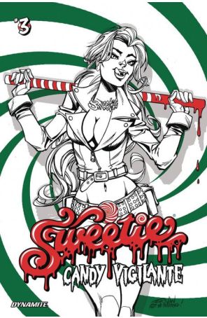 Sweetie Candy Vigilante 3H published by Dynamite with cover art by Jeff Zornow