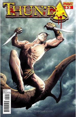 Thun'da 5 published by Dynamite with cover art by Jae Lee