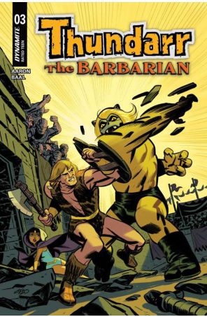 Thundarr the Barbarian 3A published by Dynamite with cover art by Michael Cho