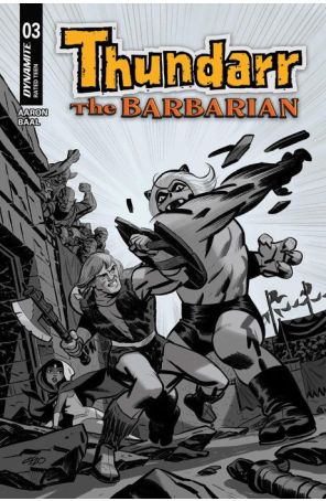 Thundarr the Barbarian 3F published by Dynamite with cover art by Michael Cho