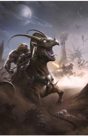 Thundarr the Barbarian 3J published by Dynamite with cover art by Francesco Mattina