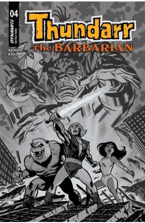 Thundarr the Barbarian 4F published by Dynamite with cover art by Michael Cho