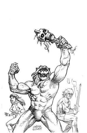 Thundarr the Barbarian 4N published by Dynamite with cover art by Joseph Michael Linsner