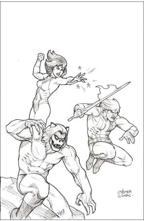 Thundarr the Barbarian 5M published by Dynamite with cover art by Joseph Michael Linsner