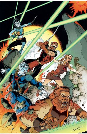 ThunderCats Lost 1M published by Dynamite with cover art by Mark Bagley