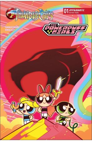 ThunderCats/Powerpuff Girls 1A published by Dynamite with cover art by Paulina Ganucheau