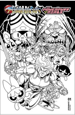 ThunderCats/Powerpuff Girls 1O published by Dynamite with cover art by Ken Haeser