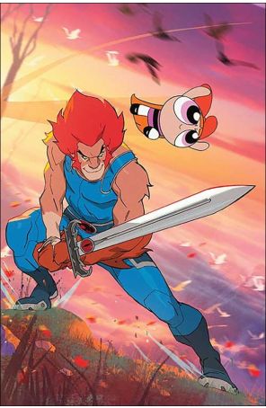 ThunderCats/Powerpuff Girls 1P published by Dynamite with cover art by Coran Kizer Stone
