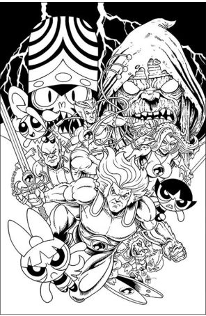 ThunderCats/Powerpuff Girls 1Q published by Dynamite with cover art by Ken Haeser