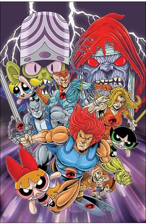 ThunderCats/Powerpuff Girls 1R published by Dynamite with cover art by Ken Haeser