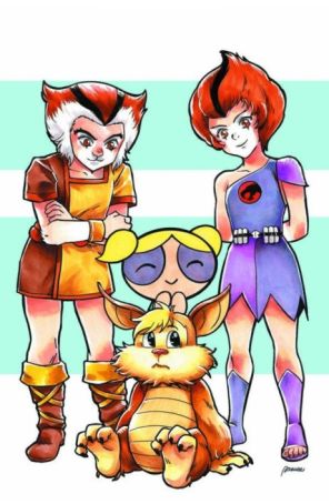 ThunderCats/Powerpuff Girls 2H published by Dynamite with cover art by Saowee