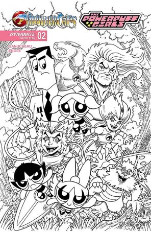 ThunderCats/Powerpuff Girls 2L published by Dynamite with cover art by Ken Haeser