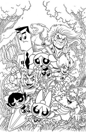 ThunderCats/Powerpuff Girls 2N published by Dynamite with cover art by Ken Haeser