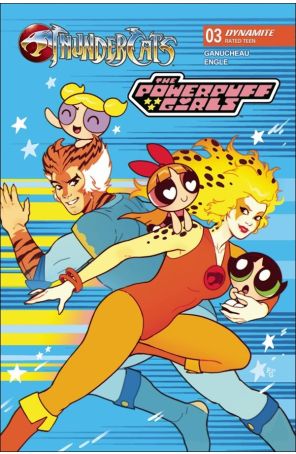 ThunderCats/Powerpuff Girls 3A published by Dynamite with cover art by Paulina Ganucheau