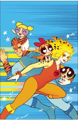 ThunderCats/Powerpuff Girls 3J published by Dynamite with cover art by Paulina Ganucheau