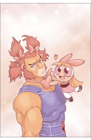 ThunderCats/Powerpuff Girls 3M published by Dynamite with cover art by Emilio Pilliu