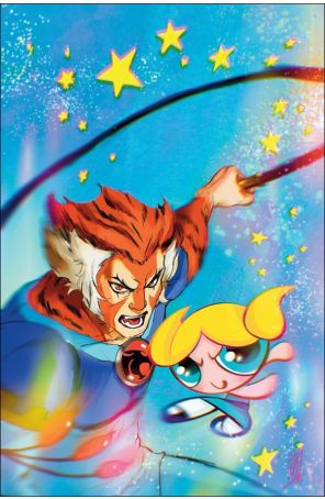 ThunderCats/Powerpuff Girls 4H published by Dynamite with cover art by Zulema Lavina
