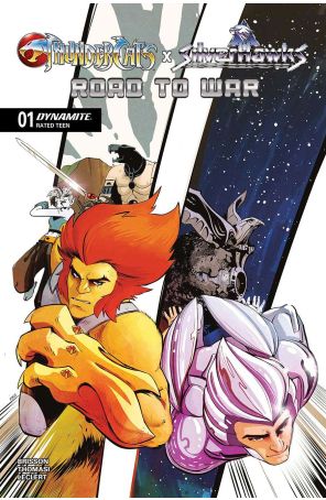 Thundercats X Silverhawks Road to War 1A published by Dynamite with cover art by Sebastián Píriz