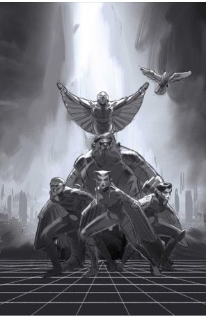 Thundercats X Silverhawks: Thunderhawks 1M published by Dynamite with cover art by Marco Failla