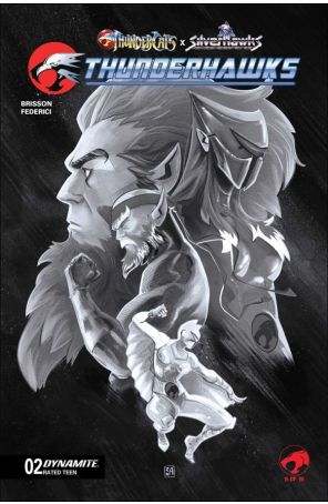 Thundercats X Silverhawks: Thunderhawks 2G published by Dynamite with cover art by Alessandro Ranaldi