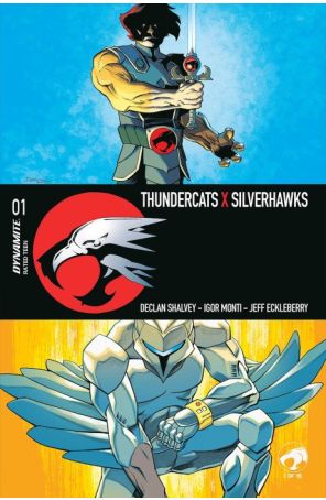 Thundercats X Silverhawks 1A published by Dynamite with cover art by Declan Shalvey
