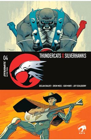 Thundercats X Silverhawks 4A published by Dynamite with cover art by Declan Shalvey