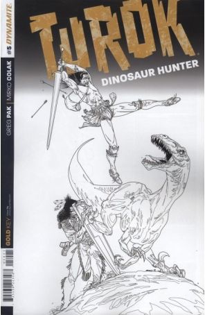 Turok: Dinosaur Hunter (Dynamite, Vol. 1) 5A published by Dynamite with cover art by Bart Sears