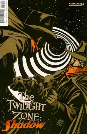 Twilight Zone: The Shadow 2A published by Dynamite with cover art by Francesco Francavilla