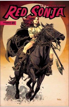 Unbreakable Red Sonja 1V published by Dynamite with cover art by Dan Panosian