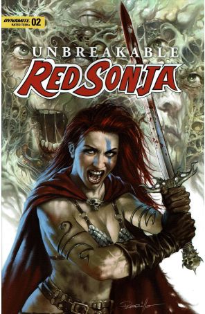 Unbreakable Red Sonja 2A published by Dynamite with cover art by Lucio Parrillo