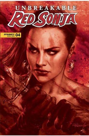 Unbreakable Red Sonja 4G published by Dynamite with cover art by Lucio Parrillo