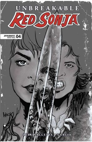 Unbreakable Red Sonja 4O published by Dynamite with cover art by Robert Hack