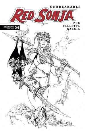 Unbreakable Red Sonja 4P published by Dynamite with cover art by Roberto Castro