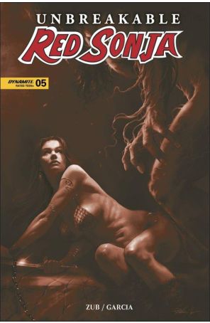 Unbreakable Red Sonja 5G published by Dynamite with cover art by Lucio Parrillo