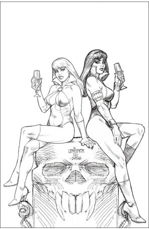Vampirella (9th Series) 5P published by Dynamite with cover art by Joseph Michael Linsner