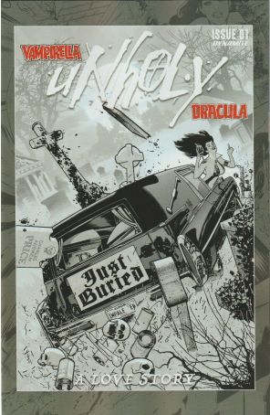 Vampirella Dracula Unholy Introductory Priced Edition 1B published by Dynamite with cover art by Adam Hughes