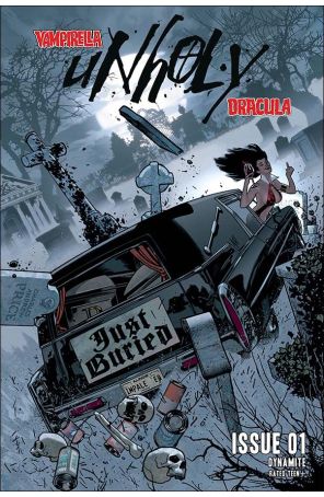 Vampirella Dracula Unholy 1E published by Dynamite with cover art by Adam Hughes