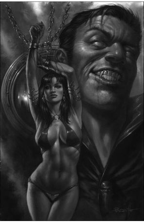 Vampirella Dracula Unholy 2O published by Dynamite with cover art by Lucio Parrillo
