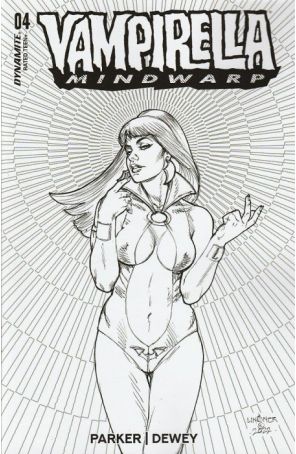 Vampirella Mind Warp 4G published by Dynamite with cover art by Joseph Michael Linsner