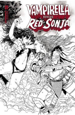 Vampirella Versus Red Sonja 1U published by Dynamite with cover art by Marc Laming