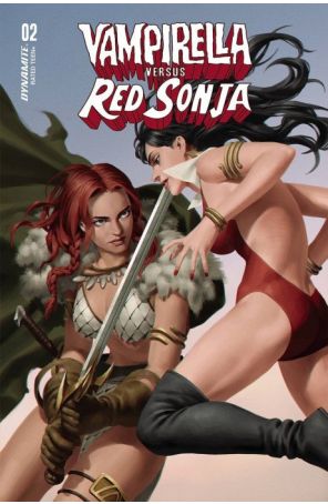 Vampirella Versus Red Sonja 2C published by Dynamite with cover art by Junggeun Yoon