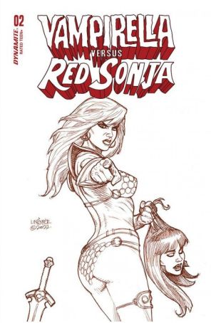 Vampirella Versus Red Sonja 2V published by Dynamite with cover art by Joseph Michael Linsner