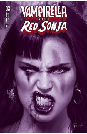 Vampirella Versus Red Sonja 3F published by Dynamite with cover art by Lucio Parrillo