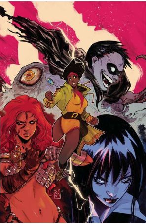 Vampirella Versus Red Sonja 5R published by Dynamite with cover art by Alessandro Ranaldi
