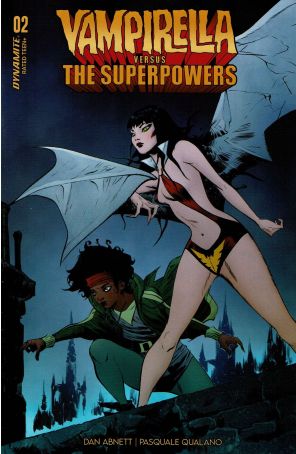 Vampirella Versus The Superpowers 2A published by Dynamite with cover art by Jae Lee