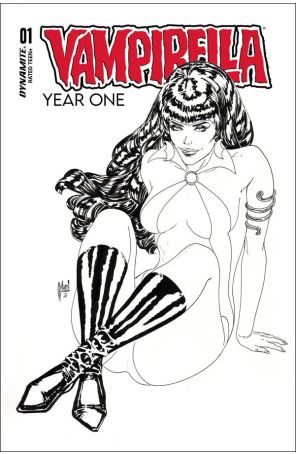 Vampirella Year One 1Z published by Dynamite with cover art by Guillem March